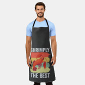 Grappige Garnalen Schaaldieren Houd het Garnalig V Schort (Gedragen)