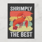 Grappige Garnalen Schelpdieren Houd het Shrimple G Uitnodiging Briefkaart (Voorkant)