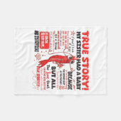 Grappige garnalen waar verhaal mijn zus had een Ba Fleece Deken (Voorkant (Horizontaal))