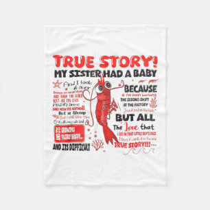 Grappige garnalen waar verhaal mijn zus had een Ba Fleece Deken