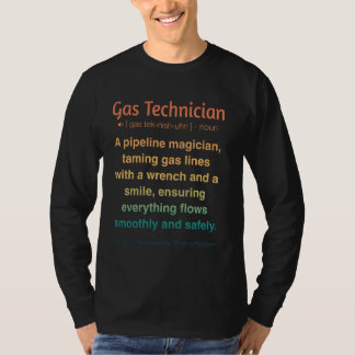 Grappige gastechnicus t-shirt
