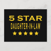 Grappige gave cadeaus: vijf sterren dochter in de briefkaart (Voorkant)