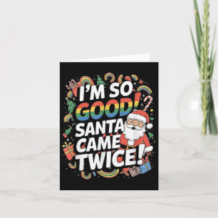 Grappige Gay Kerstman Kerst LHBT Pun Pride Xma Kaart