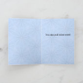 Grappige Gay Yule Log Kaart (Binnen)