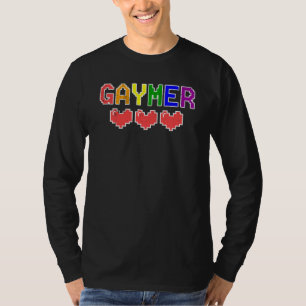 Grappige Gaymer Gay LGBT Pride Humor Video Gamer V T-shirt