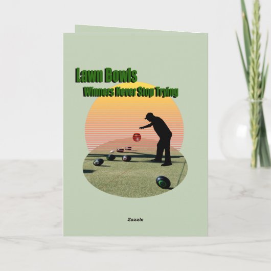 Grappige gazon kom puns, Kaart (Achterkant)