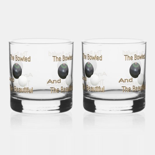Grappige gazon kommen gebowld mooi, drinkware set whisky glas (Voorkant)