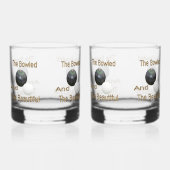 Grappige gazon kommen gebowld mooi, drinkware set whisky glas (Achterkant)