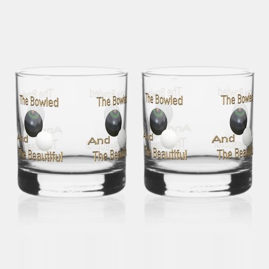 Grappige gazon kommen gebowld mooi, drinkware set whisky glas (Achterkant)