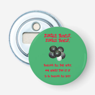 Grappige gazon kommen kerst, flesopener button flesopener