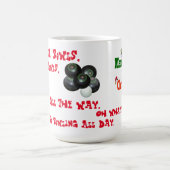 Grappige gazon kommen kerst, koffie Mok (Center)