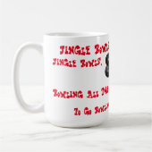 Grappige gazon kommen kerst, koffie Mok (Links)