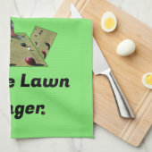 Grappige gazon kommen ranger, theedoek (Quarter Fold)
