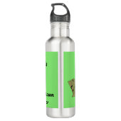 Grappige gazon kommen ranger, waterfles  (Achterkant)