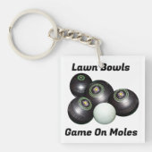 Grappige gazon kommen spel op m...., sleutelhanger (voorkant)
