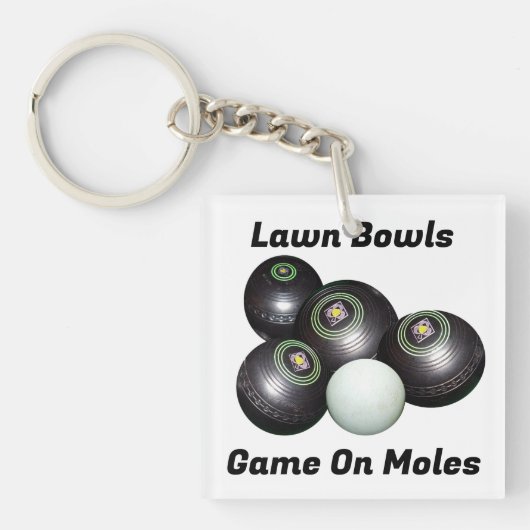 Grappige gazon kommen spel op m...., sleutelhanger (voorkant)