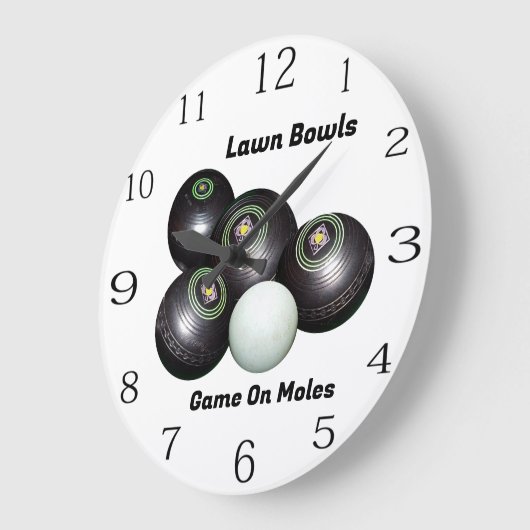 Grappige gazon kommen spel op m...., wandklok (Hoek)