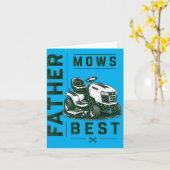 Grappige Gazon Vader Vaderdag Kaart (Gele Bloem)
