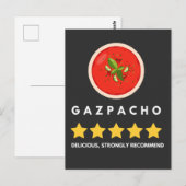 Grappige Gazpacho Tomato Sou Briefkaart (Voorkant / Achterkant)