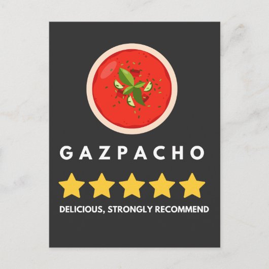 Grappige Gazpacho Tomato Sou Briefkaart (Voorkant)