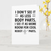 Grappige geamputeerde herstelgeschenken | Geampute Kaart (Gele Bloem)