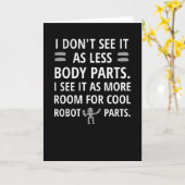 Grappige geamputeerde herstelgeschenken | Geampute Kaart (Gele Bloem)