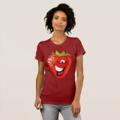 grappige geanimeerde aardbei t-shirt (Voorkant volledig)