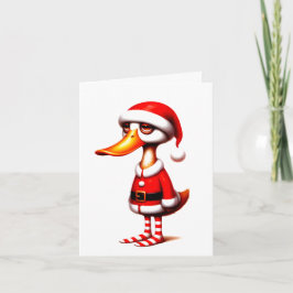Grappige geanimeerde eendenkerst Kaart