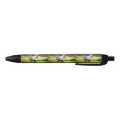 Grappige geanimeerde kat golfspeler, blauwe inkt pen (Bodem)