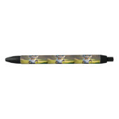 Grappige geanimeerde kat golfspeler, blauwe inkt pen (Voorkant)