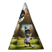 Grappige Geanimeerde Kat Golfspeler, Feesthoedjes (Rechts)