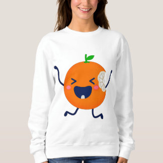 Grappige Gebeten Oranje Dansende Hoodie - Schattig Trui