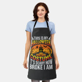 Grappige Gebroken Halloween Kostuum Spookhuis Ontw Schort (Gedragen)