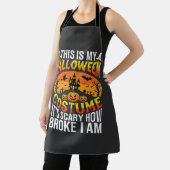 Grappige Gebroken Halloween Kostuum Spookhuis Ontw Schort (Insitu)