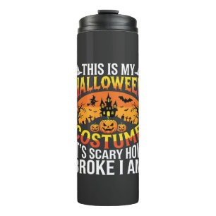 Grappige Gebroken Halloween Kostuum Spookhuis Ontw Thermosbeker