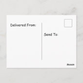 Grappige Gebroken Plaat Sorry Omdat Ik Er Om Geef Briefkaart (Achterkant)