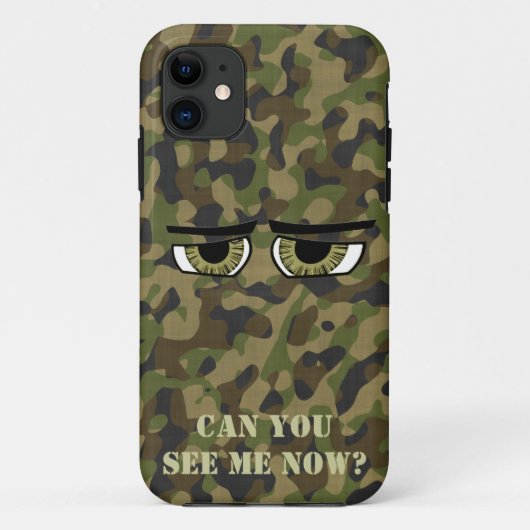 Grappige gecamoufleerde ogen, militair, jagers, le Case-Mate iPhone case (Achterkant)