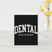 Grappige Gecertificeerde Tandartsassistent Mondhyg Kaart (Gele Bloem)