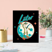Grappige Gecko Later Uitstel Humor Acryl Bord (Huwelijk)