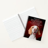 Grappige gedachte van een hond notitieboek (Binnen)