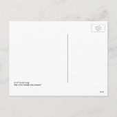 Grappige gedraaide paashaas © Sandy Long Feestdagenkaart (Achterkant)