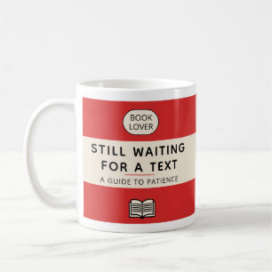 Grappige Geduldstitel Retro Paperback Cover Rood Koffiemok