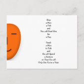 Grappige Geef een man een vis IRL LOL Citaat Humor Briefkaart (Voorkant)