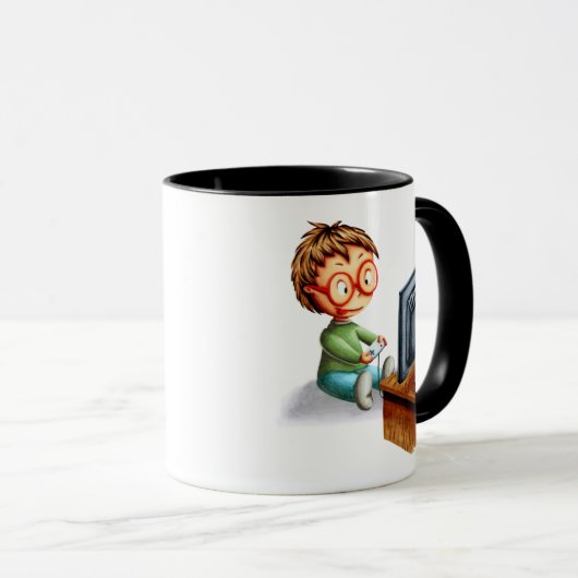 Grappige Geek Gaming Mok (Voorkant rechts)