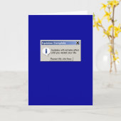 Grappige Geek Uitdrukking Wenskaart Kaart (Gele Bloem)