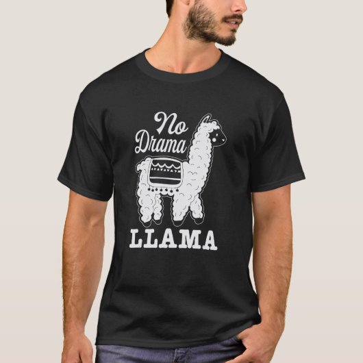 Grappige Geen Drama Lama T-shirt (Voorkant)