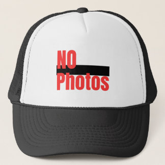 Grappige Geen Foto's Truckerhoed - Geen Fotografie Trucker Pet