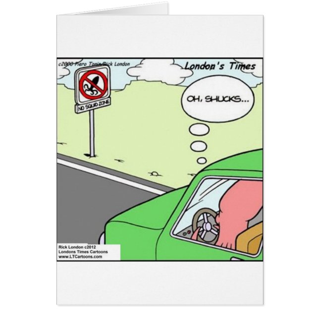 Grappige Geen Pijlinktvis Zone (Voorkant)