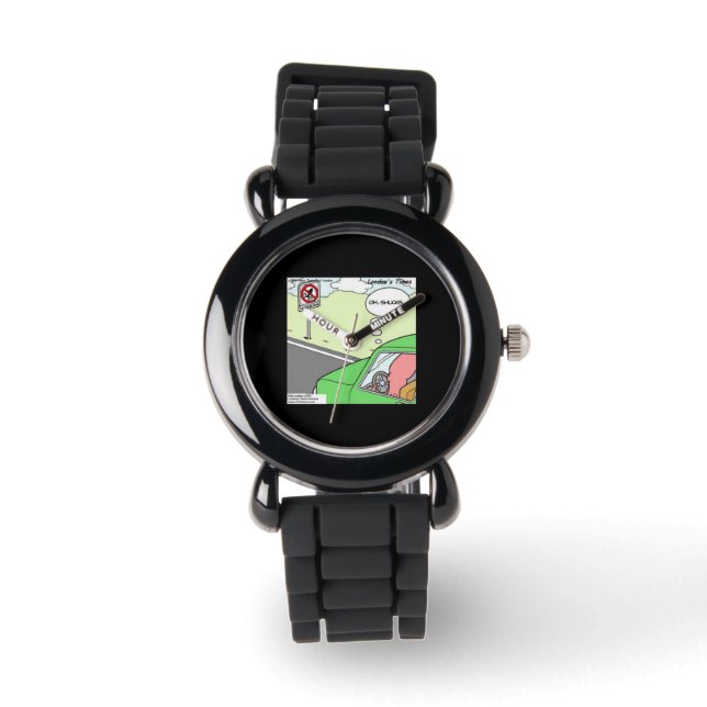 Grappige Geen Pijlinktvis Zone Horloge (Voorkant)