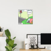 Grappige Geen Pijlinktvis Zone Poster (Thuiskantoor)